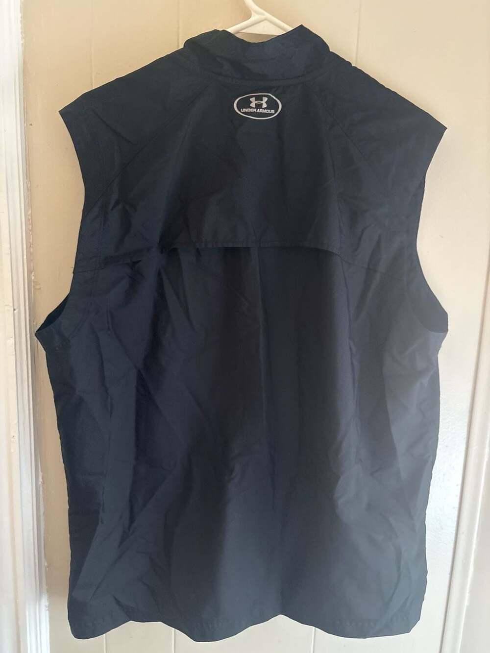 Under Armour Storm Run Full Zip Fitted Athletic Vest Size Large Black Pink - Picture 6 of 6
